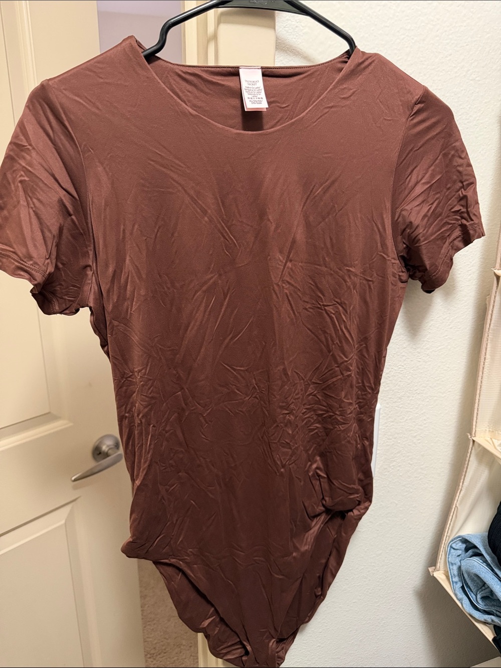 Victoria's Secret Brown Short Sleeve Bodysuit